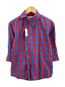 Vivienne Westwood MAN◆長袖シャツ/44/コットン/RED/チェック/vl-wr-70135