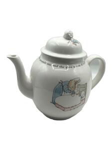 WEDGWOOD◆WHT/PETER RABBIT/ティーポット/ヒビ有/内側汚れ有