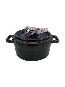 Staub◆鍋/BLK/40500-101/ピコ・ココット ラウンド/10cm/0.25Ｌ