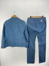 Paul Smith jeans◆襟元ヨゴレ/セットアップ/M/コットン/BLU/無地/PJ-BG-47627_画像2