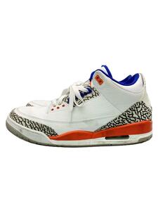 NIKE◆AIR JORDAN 3 RETRO/エアジョーダンレトロ/ホワイト/136064-148/29cm/WHT