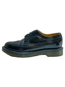 Dr.Martens◆BROGUE SHOES/ウイングチップ/ドレスシューズ/UK5/BLK/3989