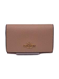 COACH◆キーケース/レザー/BRW/無地/レディース/76741/5連リングキーホルダー