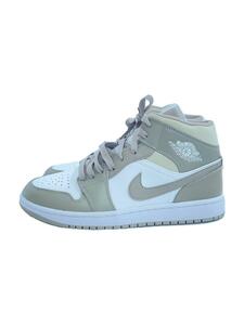 NIKE◆ハイカットスニーカー/26cm/WHT/コットン/554724-082/AIR JORDAN 1 MID