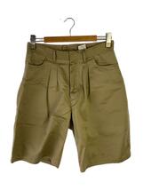 FARAH◆Two-Tuck Wide Shorts/ショートパンツ/32/コットン/ベージュ/_画像1