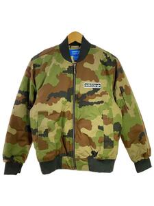 adidas◆Super Star Camo Bomber JKT /S/ポリエステル/KHK/カモフラ/AB7671