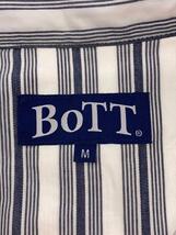 BoTT◆半袖シャツ/M/コットン/WHT/231BoTT07/Pullover Stripe S/SL Shirt/23ss_画像3