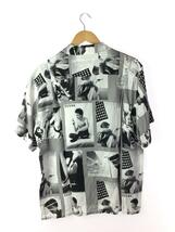 WACKO MARIA◆×STIE-LO/LARRY CLARK TULSA S／S HAWAIIAN /半袖シャツ/M/レーヨン/GR_画像2