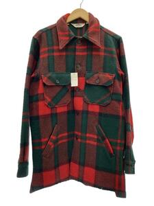 Woolrich◆ジャケット/M/ウール/RED/チェック