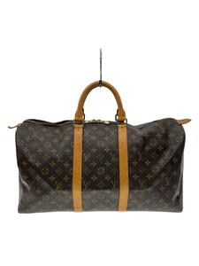 LOUIS VUITTON◆キーポル50_モノグラム・キャンバス_BRW/PVC/BRW