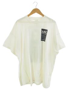 X-girl◆Tシャツ/S/コットン/ホワイト/WORDS FACE S/S BIG TEE DRESS