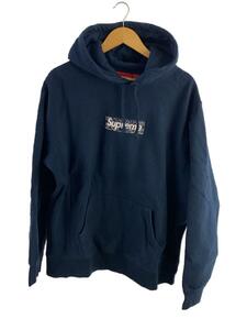 Supreme◆19AW/Bandana Box Logo Hooded Sweatshirt/パーカー/L/コットン/ネイビー