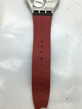 SWATCH◆クォーツ腕時計/アナログ/-/SLV/BLK_画像5