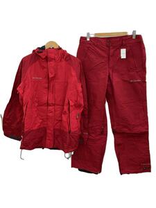 Columbia◆セットアップ/XL/ナイロン/RED/無地/PM8222/ジャケットL/パンツXL