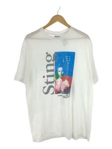 Hanes◆1987-1988/Sting/Tシャツ/XL/コットン/WHT