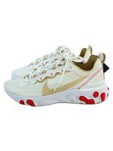 NIKE◆WMNS REACT ELEMENT 55/ウィメンズリアクトエレメント/ホワイト/BQ2728-101/25.5cm_画像1