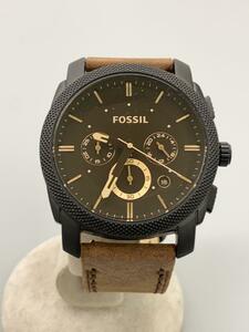 FOSSIL◆フォッシル/FS5251SET/クォーツ腕時計/アナログ/レザー/ブラウン