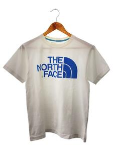 THE NORTH FACE◆Tシャツ/S/コットン/ホワイト/無地/ロゴ/プリント/半袖/カットソー/プルオーバー