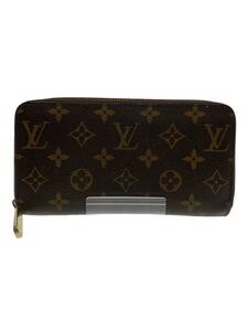 LOUIS VUITTON◆2)ジッピー・ウォレット_モノグラム・キャンバス_BRW_ブラウン/PVC/ブラウン/モノグラム/メンズ