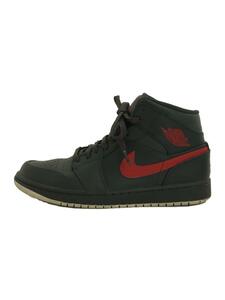 NIKE◆AIR JORDAN 1 MID/エアジョーダンミッド/ブラック/554724-045/26.5cm/BLK