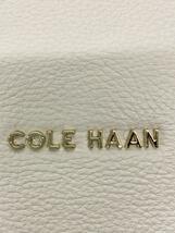 COLE HAAN◆ハンドバッグ/レザー/WHT/無地_画像5