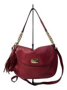 MICHAEL KORS◆ショルダーバッグ/レザー/RED/無地/35F5GBFL2L