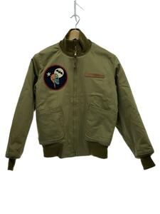 Buzz Rickson*s* tongue car s jacket / Skull badge / flight jacket /36/ cotton / khaki /M13526