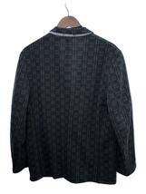 COMME des GARCONS HOMME PLUS◆02SS/蛍光期/テーラードジャケット/M/ポリエステル/GRN/総柄/PE-J015_画像2