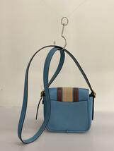 COACH◆ショルダーバッグ/レザー/BLU/89138_画像3