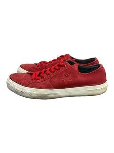 CONVERSE◆ローカットスニーカー/26.5cm/RED/スウェード/1605