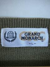GRAND MONARCH/セーター(薄手)/L/ウール/KHK/総柄_画像3