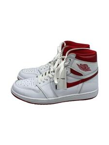 NIKE◆AIR JORDAN 1 RETRO HIGH OG/エアジョーダン1レトロハイ/ホワイト/28.5cm/WHT