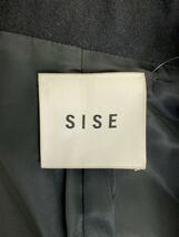 Sise◆15AW/ショールカラー/ウエストベルトコート/1/ウール/BLK/SJ-15AW-C002_画像3