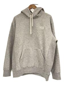 THE NORTH FACE◆SQUARE LOGO HOODIE_スクエアロゴフーディ/XL/ポリエステル/GRY