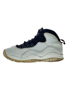 NIKE◆AIR JORDAN 10 RETRO/エアジョーダンレトロ/ホワイト/310805-104/26.5cm/WHT