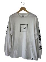 HUF◆長袖シャツ/L/コットン/WHT_画像1