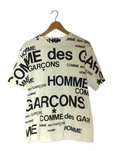 COMME des GARCONS HOMME◆Tシャツ/SS/コットン/WHT/HS-T052