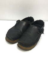 Clarks◆クラークス/ワラビー/シューズ/UK4/ブラック/レザー/500691_画像2