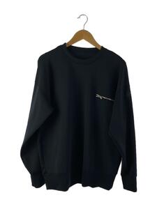 RESOUND CLOTHING◆スウェット/1/ポリエステル/BLK/無地/RC21-C-004