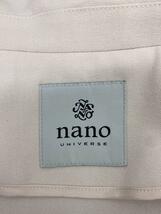 nano universe◆長袖ワンピース/38/ポリエステル/CRM/無地_画像3