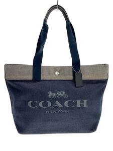 COACH◆トートバッグ/キャンバス/NVY/F39904