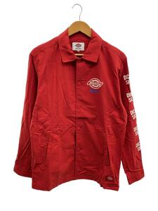 DICKIES◆ナイロンジャケット/M/ナイロン/RED/無地/183M20WD17