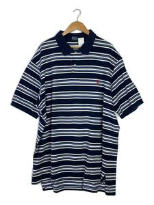 POLO RALPH LAUREN◆ポロシャツ/FREE/コットン/NVY/ボーダー