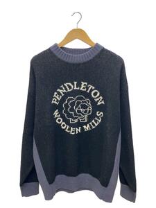 PENDLETON◆セーター(厚手)/L/ウール/BLK/1575-6200