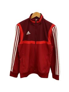 adidas◆ジャケット/M/ポリエステル/RED/無地/D95933