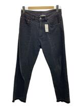 VICTIM◆21SS/WASHED DENIM PANTS/スリットパンツ/ブラックデニム/BLK/VTM-21-P-032_画像1