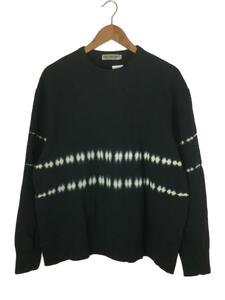 COOTIE◆Tie-dye Crewneck Sweatshirt/スウェット/L/コットン/BLK