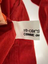 10 corso como COMME des GARCONS◆ジャケット/M/コットン/RED_画像3