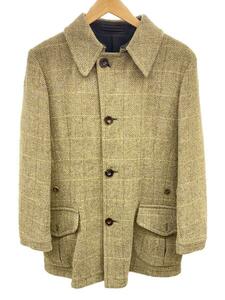 HARRIS TWEED◆DANIEL HECHTER PARIS/テーラードジャケット/M/ウール/BEG/ヘリンボーン