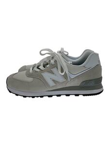 NEW BALANCE◆ML574/ホワイト/27cm/GRY